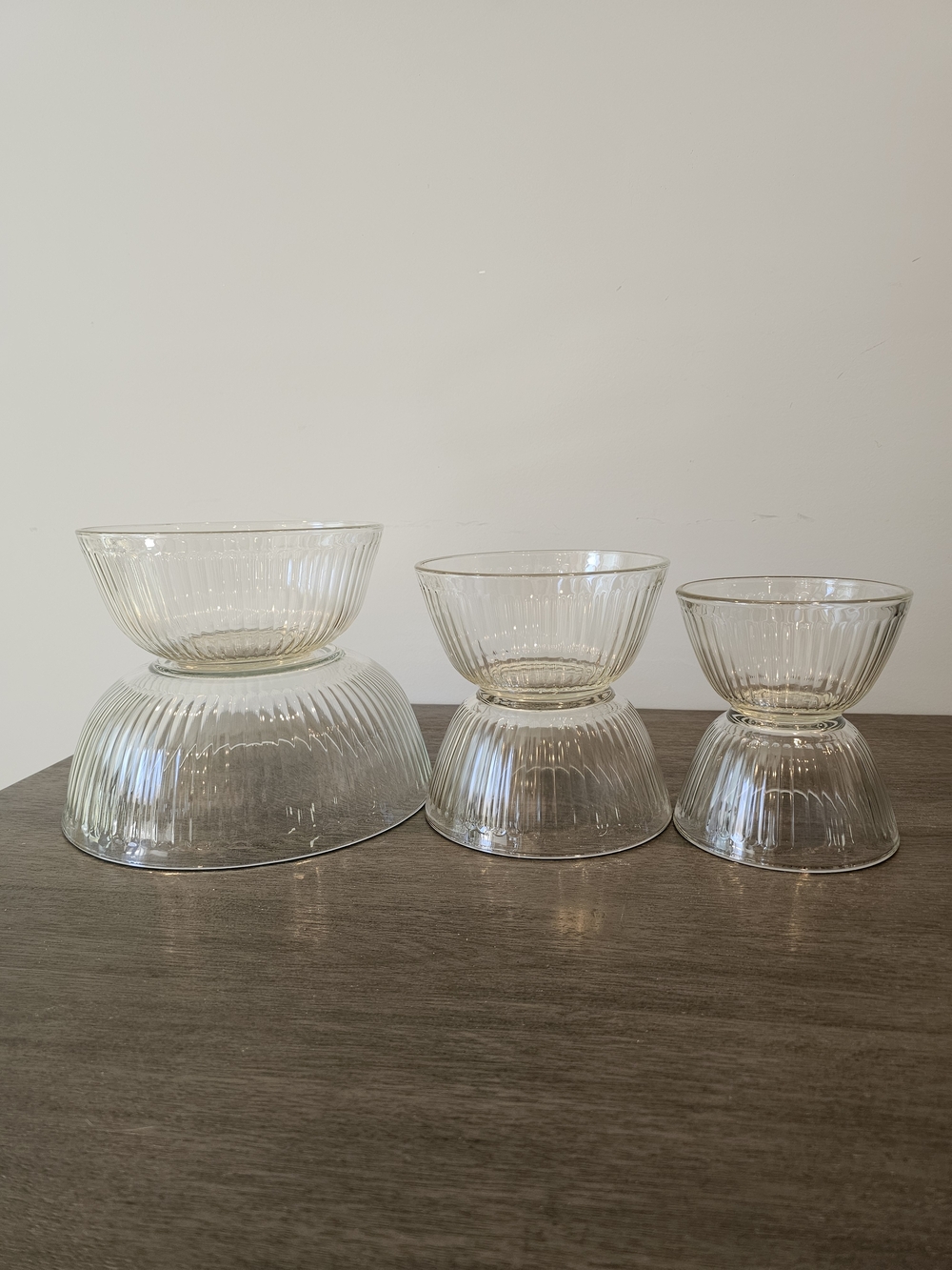 Vintage Pyrex Ribbed Mixing Bowls Set Of 6